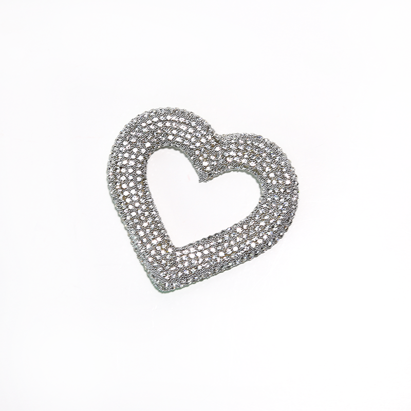 APLIQUE CORAZON CRISTAL DE MURANO