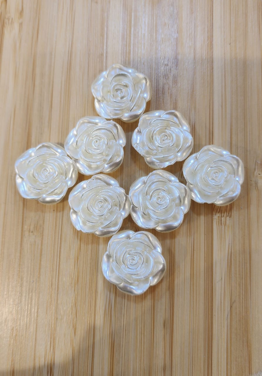 ROSAS BLANCAS GRANDES EN RESINA