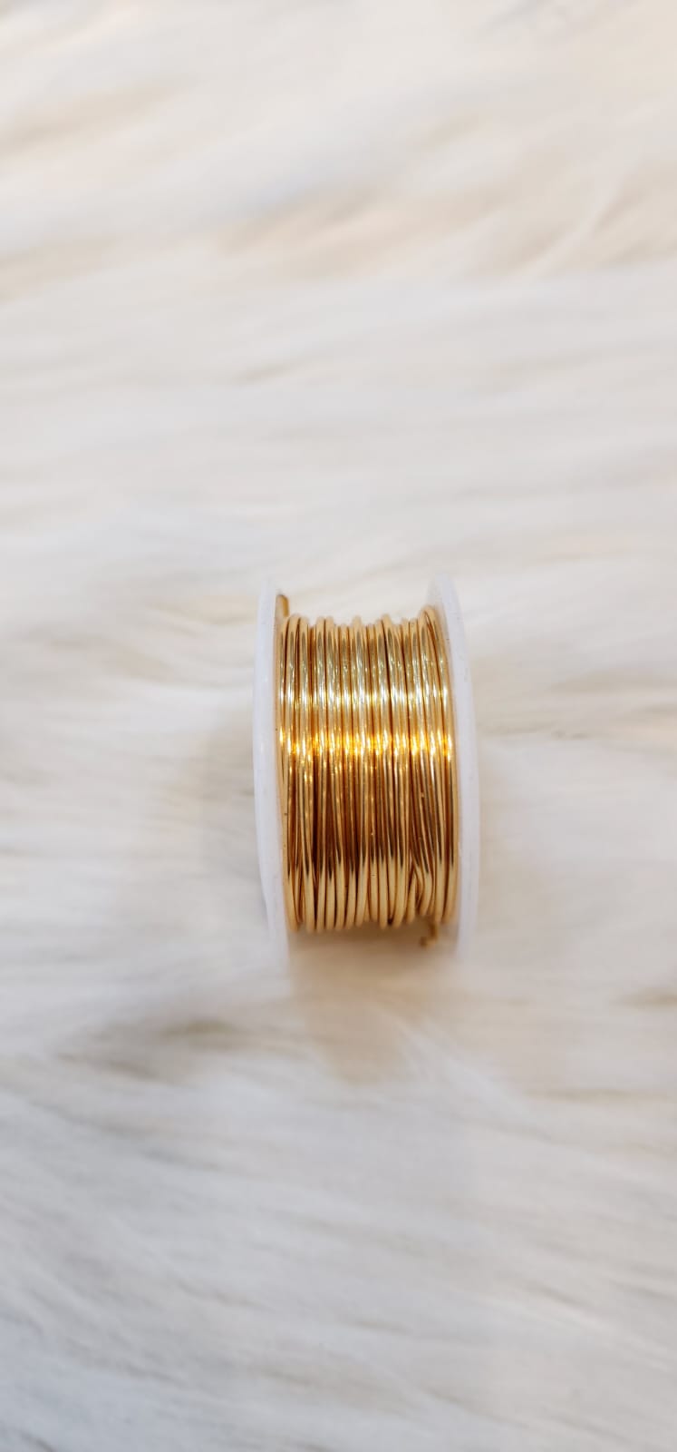 Rollo Alambre Gold Filled Dorado #22 / 06mm / 12 metros