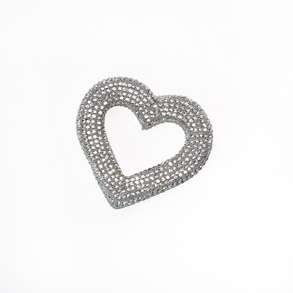APLIQUE CORAZON CRISTAL DE MURANO