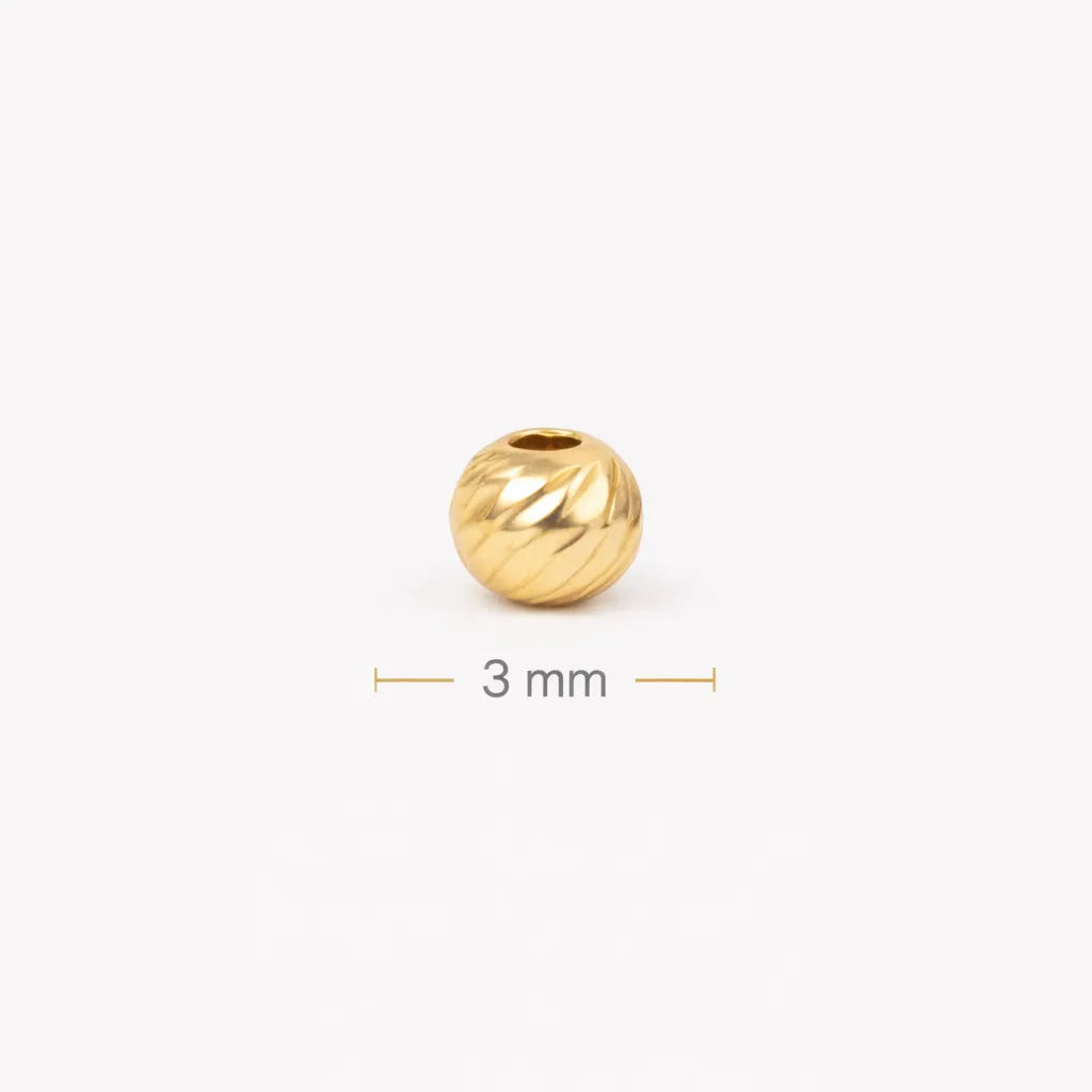 BALIN DIAMANTADO 18K 3mm