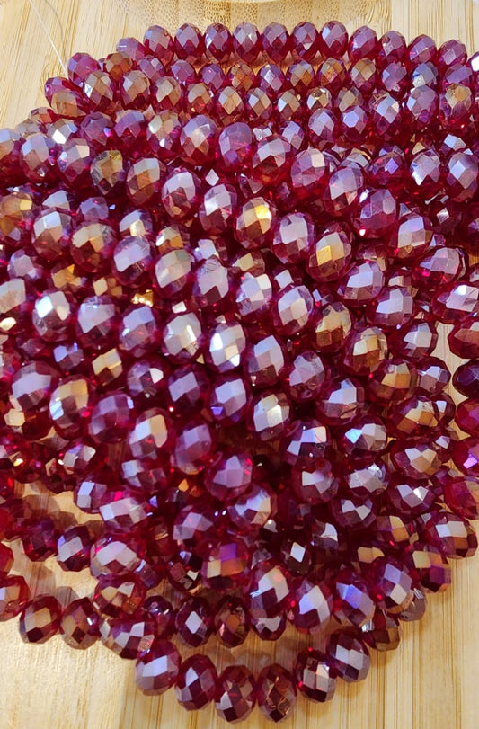 MURANO ROJO BOREAL TRANSPARENTE # 10