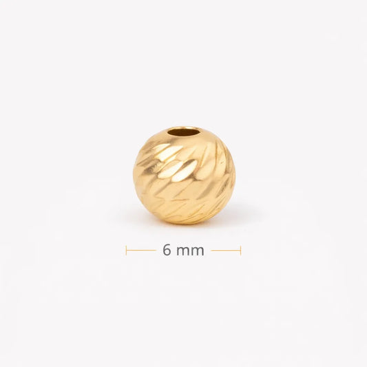 Balin Diamantado 18K 6mm